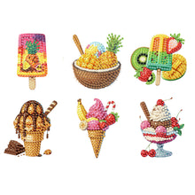 Load image into Gallery viewer, 6Pcs Acrylic Animals Diamond Painting Refrigerator Magnet for Fridge Whiteboards
