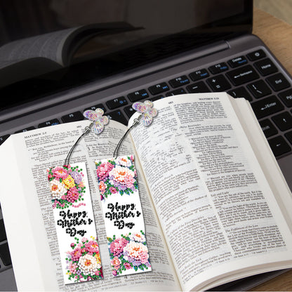 Animals 4Pcs Special Shape 5D DIY Diamond Painting Bookmark for Adults Beginners