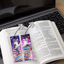 Load image into Gallery viewer, Animals 4Pcs Special Shape 5D DIY Diamond Painting Bookmark for Adults Beginners
