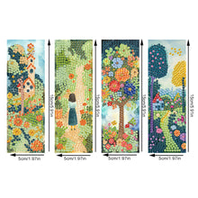 Load image into Gallery viewer, Animals 4Pcs Special Shape 5D DIY Diamond Painting Bookmark for Adults Beginners
