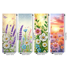 Load image into Gallery viewer, Animals 4Pcs Special Shape 5D DIY Diamond Painting Bookmark for Adults Beginners
