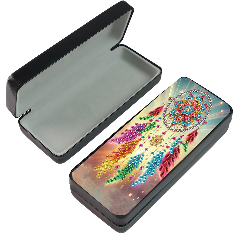 Diamond Painting Eyeglasses Case Cat 5D DIY Eyewear Organizer Case for Art Craft
