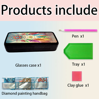 Diamond Painting Eyeglasses Case Cat 5D DIY Eyewear Organizer Case for Art Craft