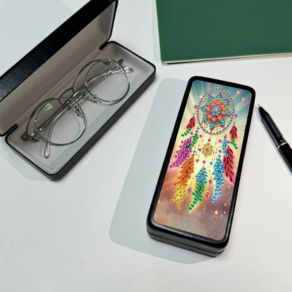 Diamond Painting Eyeglasses Case Cat 5D DIY Eyewear Organizer Case for Art Craft