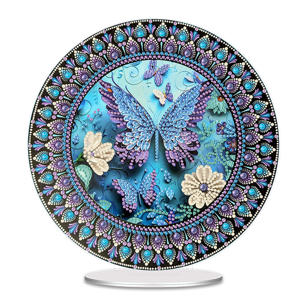 Acrylic Table Top Diamond Painting Ornament Kits for Home Office Desktop Decor