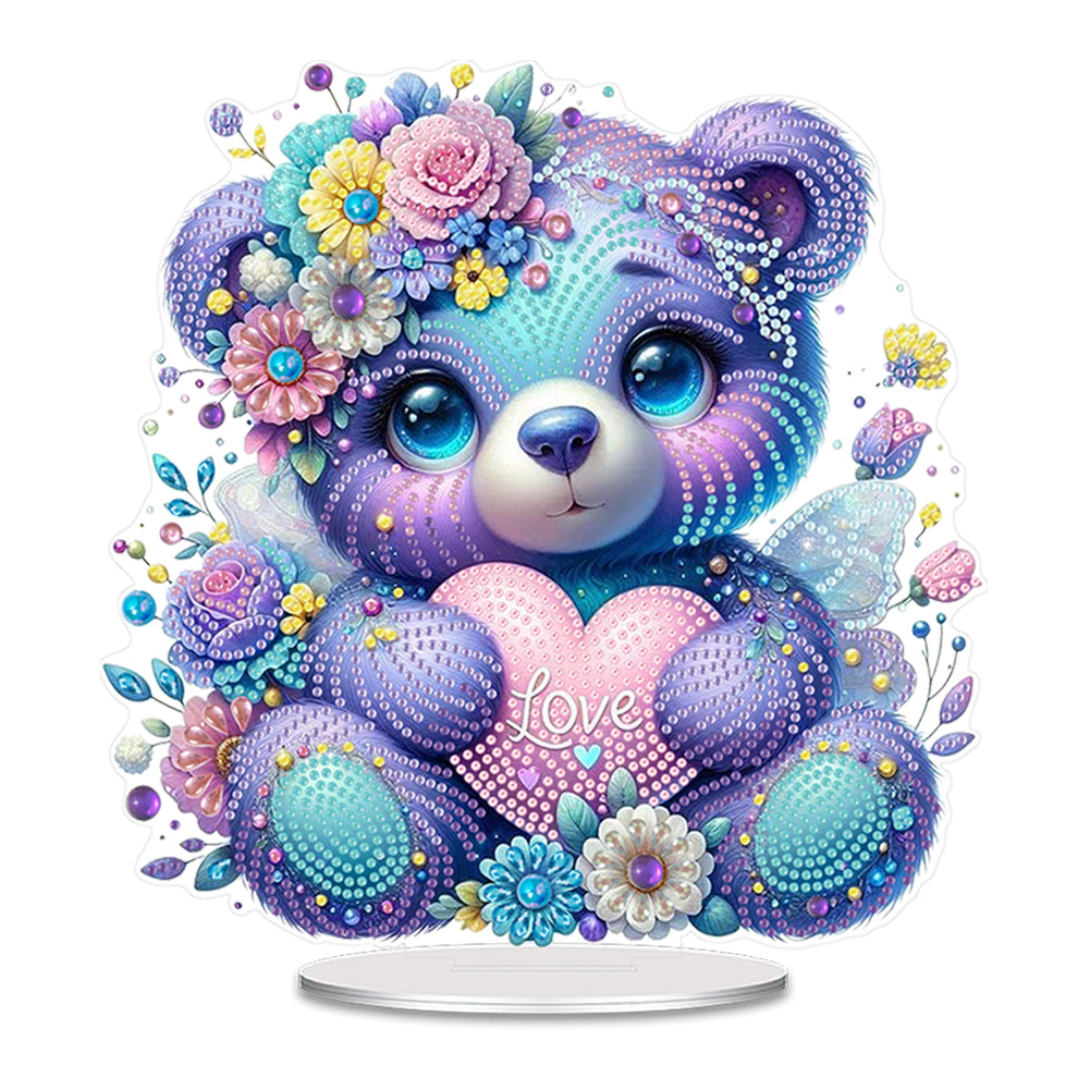 Acrylic Table Top Diamond Painting Ornament Kits for Home Office Desktop Decor