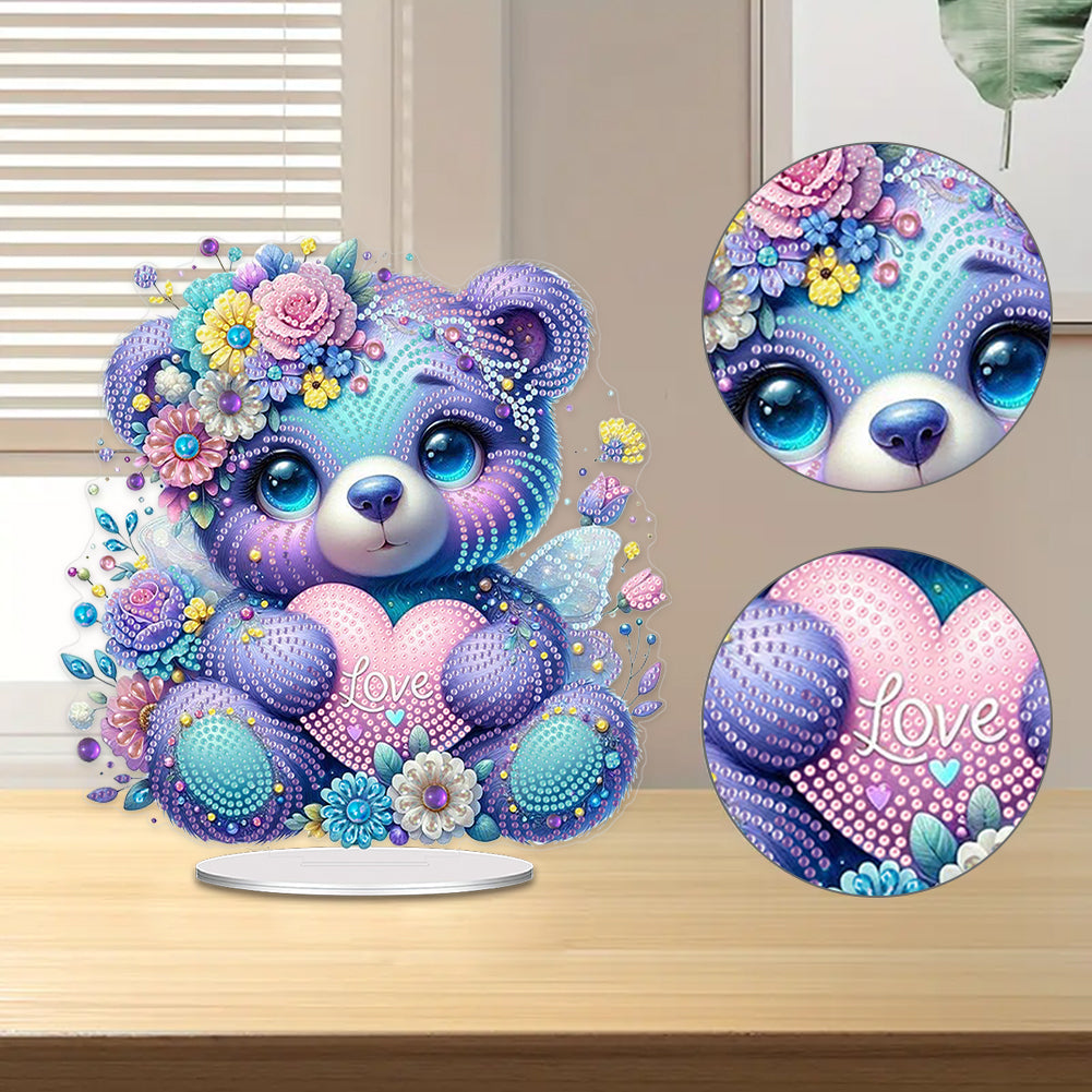 Acrylic Table Top Diamond Painting Ornament Kits for Home Office Desktop Decor