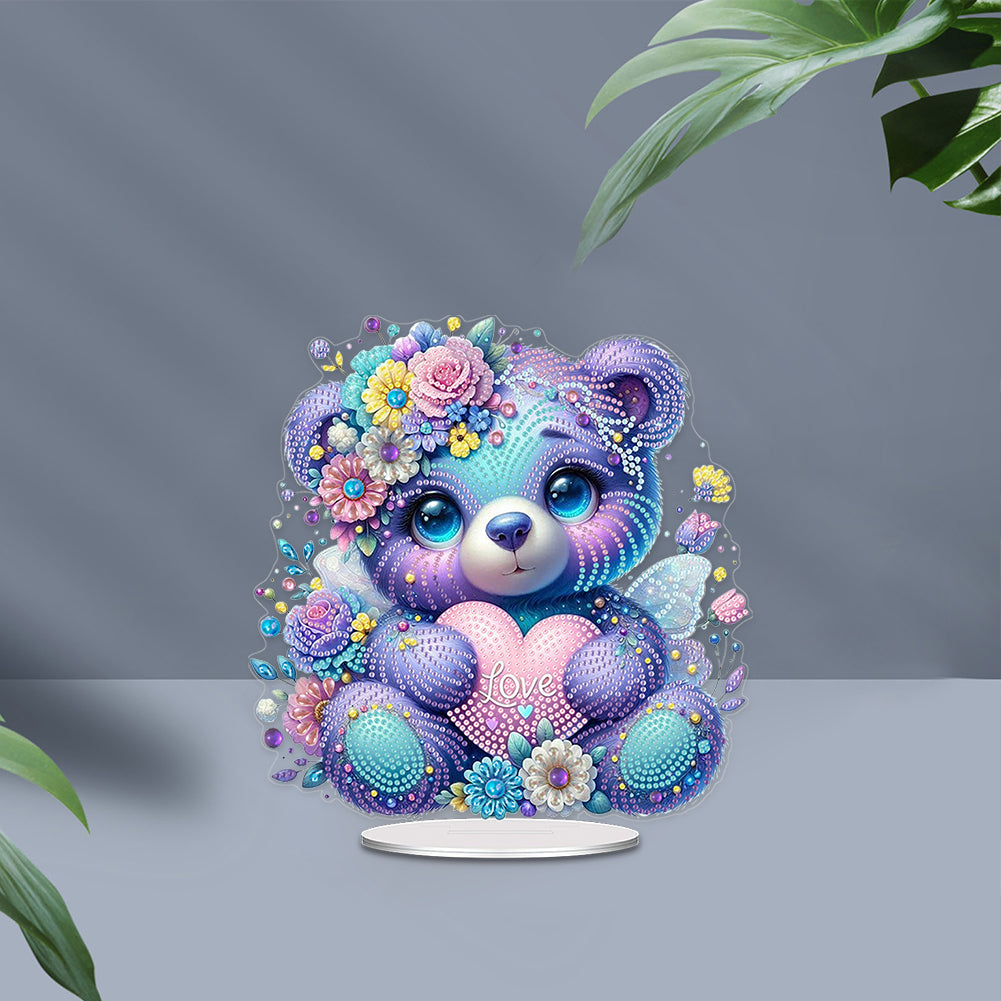 Acrylic Table Top Diamond Painting Ornament Kits for Home Office Desktop Decor