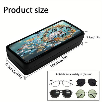 DIY Diamond Painting Glasses Storage Box Diamond Art Sunglasses Case Art Crafts