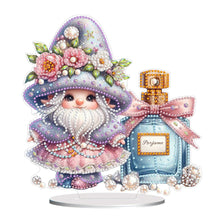Load image into Gallery viewer, Acrylic Special Shape Teacup Gnome Desktop Diamond Art Kits Bedroom Table Decor
