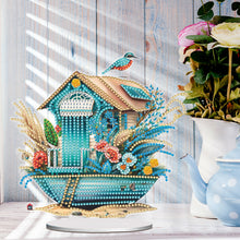 Load image into Gallery viewer, Acrylic Special Shape Teacup Gnome Desktop Diamond Art Kits Bedroom Table Decor
