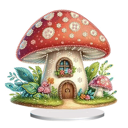 Acrylic Special Shape Teacup Gnome Desktop Diamond Art Kits Bedroom Table Decor