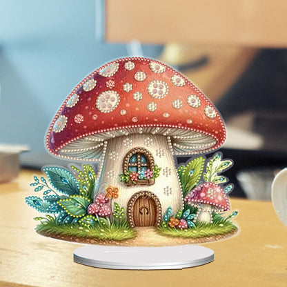 Acrylic Special Shape Teacup Gnome Desktop Diamond Art Kits Bedroom Table Decor