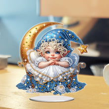Load image into Gallery viewer, Acrylic Special Shape Teacup Gnome Desktop Diamond Art Kits Bedroom Table Decor
