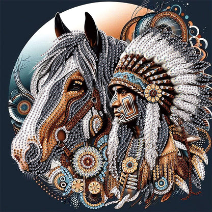 Diamond Painting - Partial Special Shaped - Indian (30*30CM)