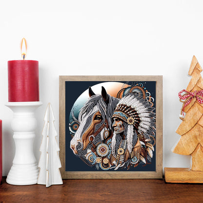 Diamond Painting - Partial Special Shaped - Indian (30*30CM)