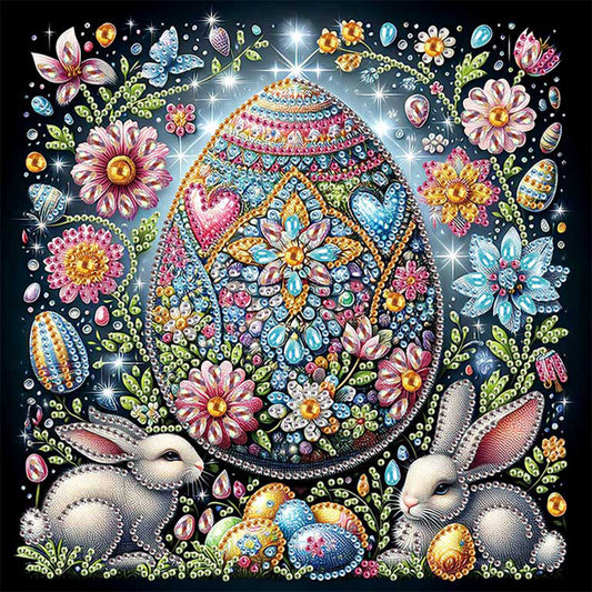Diamond Painting - Partial Special Shaped - Easter Eggs (30*30CM)