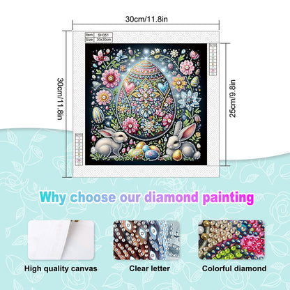 Diamond Painting - Partial Special Shaped - Easter Eggs (30*30CM)