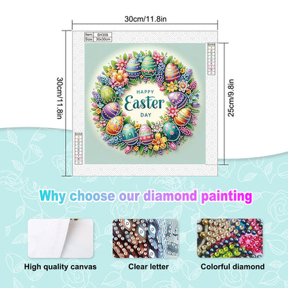 Diamond Painting - Partial Special Shaped - Easter Eggs (30*30CM)