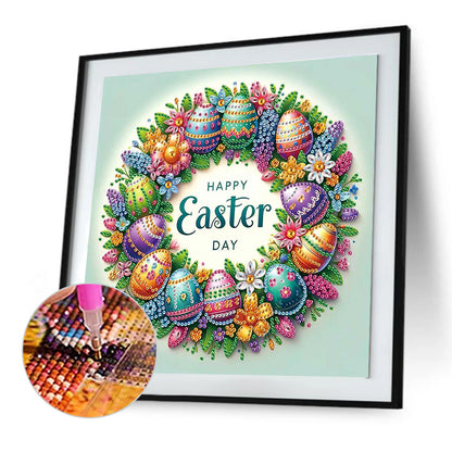 Diamond Painting - Partial Special Shaped - Easter Eggs (30*30CM)