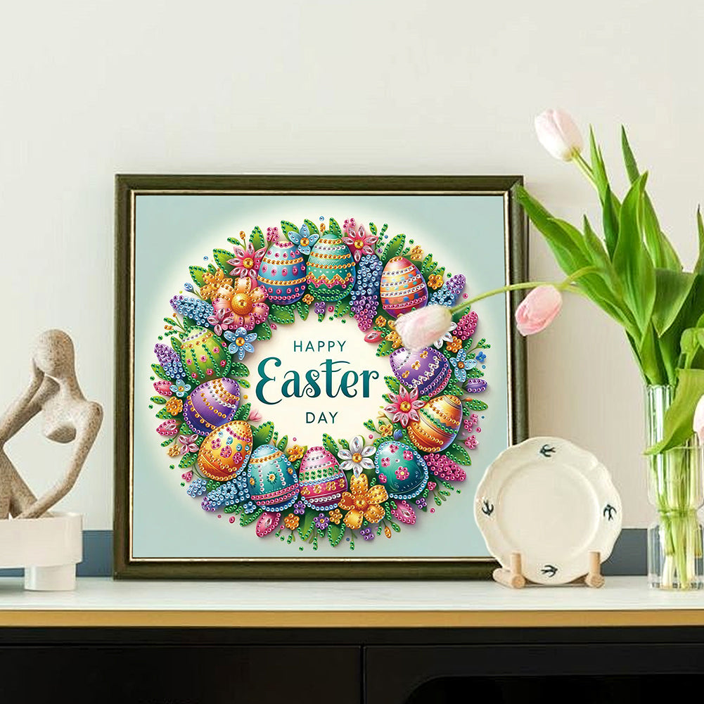 Diamond Painting - Partial Special Shaped - Easter Eggs (30*30CM)