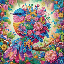 Load image into Gallery viewer, Diamond Painting - Partial Special Shaped - Flowers And Birds (30*30CM)

