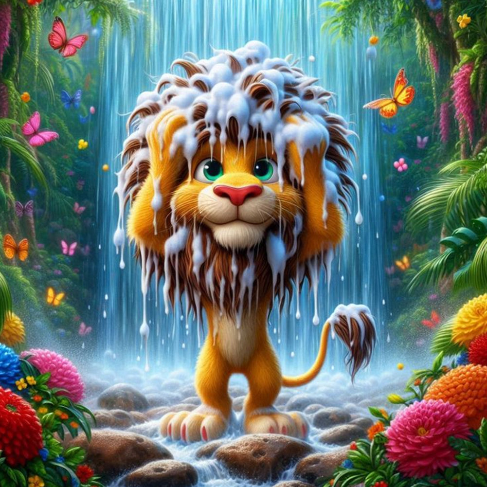 Diamond Painting - Full Round - Lion (40*40CM)