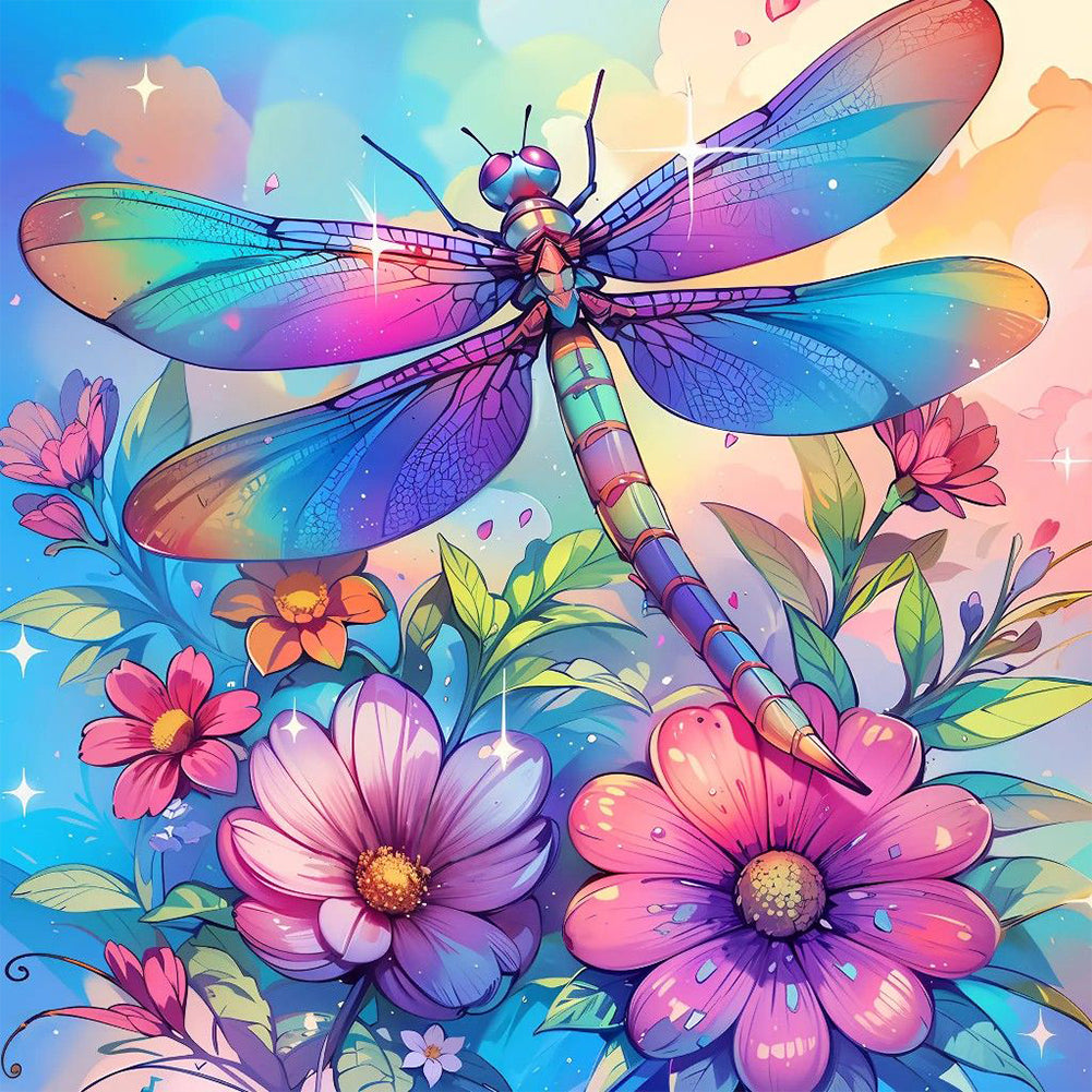 Diamond Painting - Full Round - Dragonfly (40*40CM)