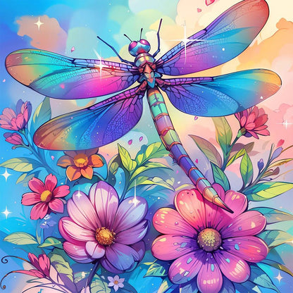 Diamond Painting - Full Round - Dragonfly (40*40CM)