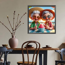 Load image into Gallery viewer, Diamond Painting - Full Round - Cute Grandma (40*40CM)
