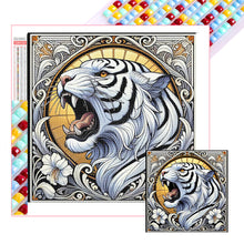 Load image into Gallery viewer, Diamond Painting - Full Square - White Tiger (40*40CM)
