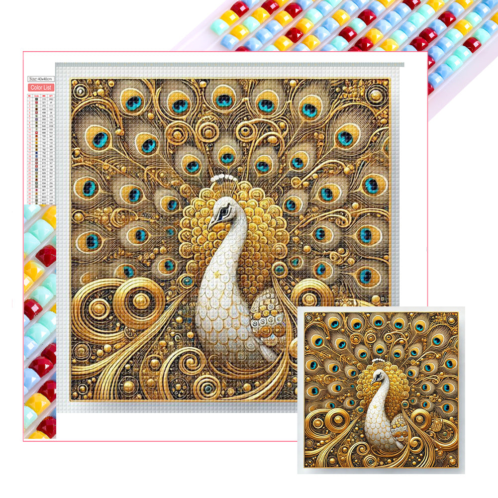 Diamond Painting - Full Square - Peacock (40*40CM)