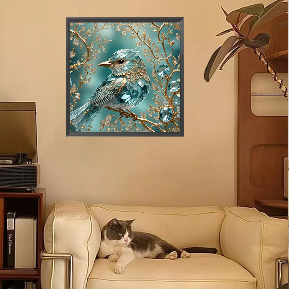Diamond Painting - Full Square - Glass Kingfisher (30*30CM)