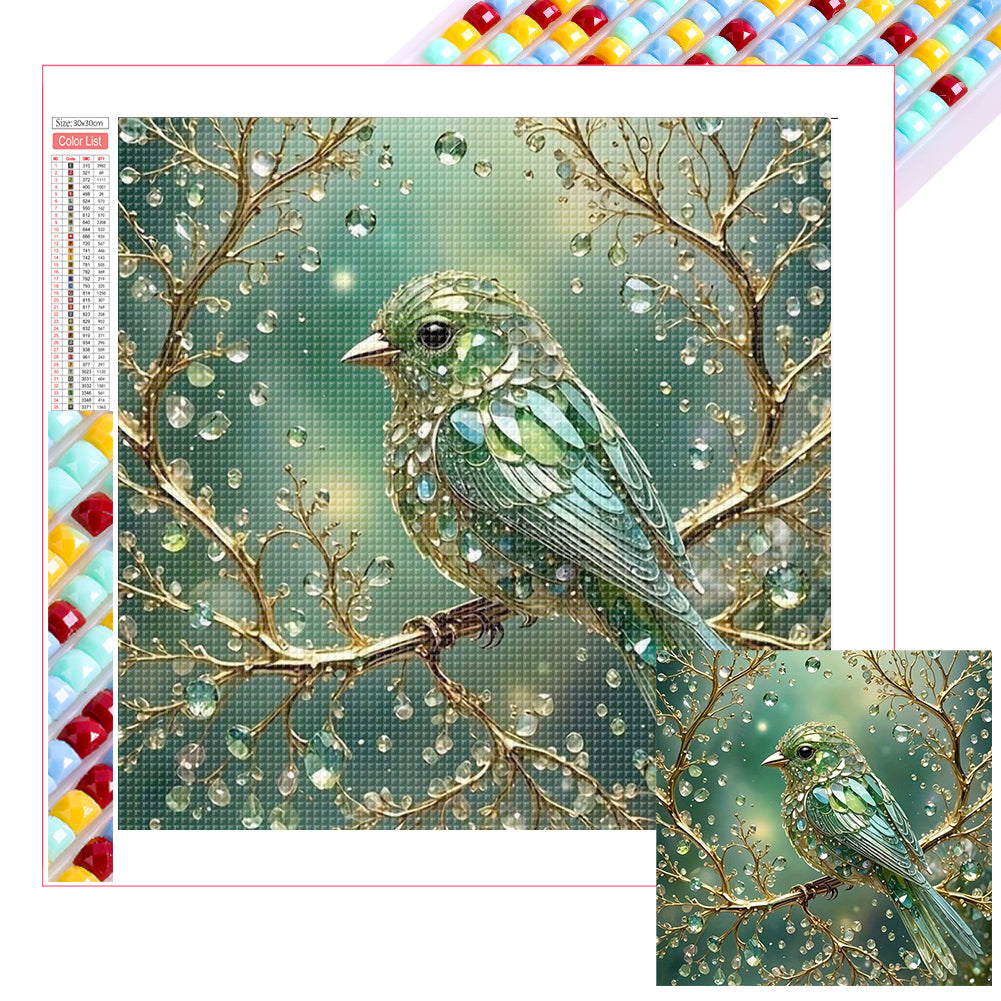 Diamond Painting - Full Square - Glass Kingfisher (30*30CM)