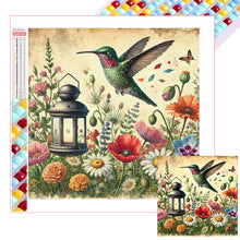 Load image into Gallery viewer, Diamond Painting - Full Square - Kingfisher Among Flowers (30*30CM)
