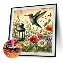 Load image into Gallery viewer, Diamond Painting - Full Square - Kingfisher Among Flowers (30*30CM)
