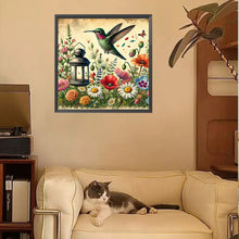 Load image into Gallery viewer, Diamond Painting - Full Square - Kingfisher Among Flowers (30*30CM)
