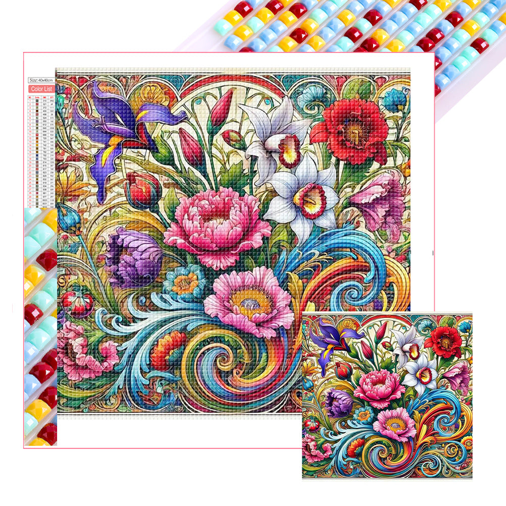 Diamond Painting - Full Square - Flowers (40*40CM)