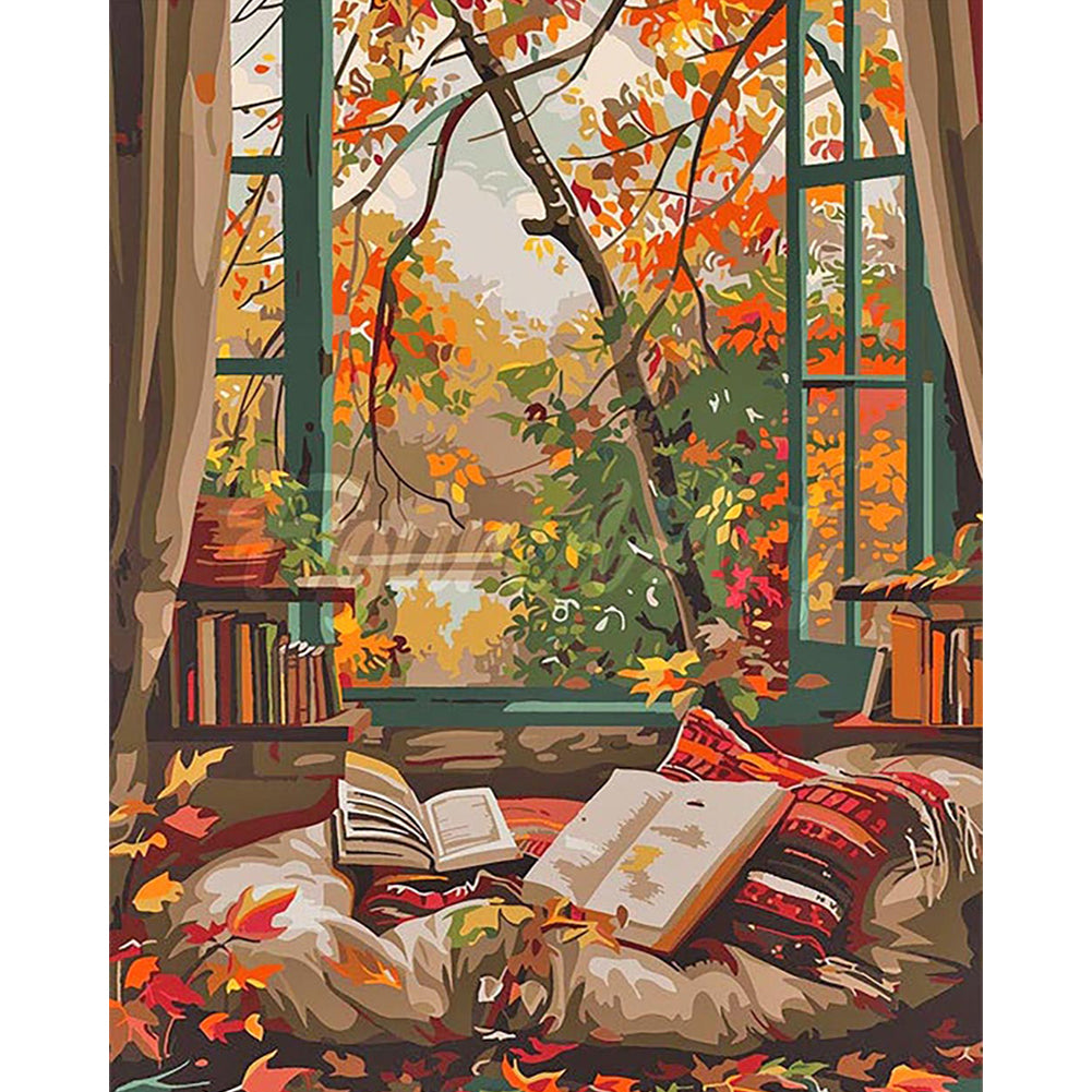 Diamond Painting - Full Round - Retro Street House (40*50CM)
