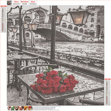Load image into Gallery viewer, Diamond Painting - Full Round - Retro Street House (40*50CM)
