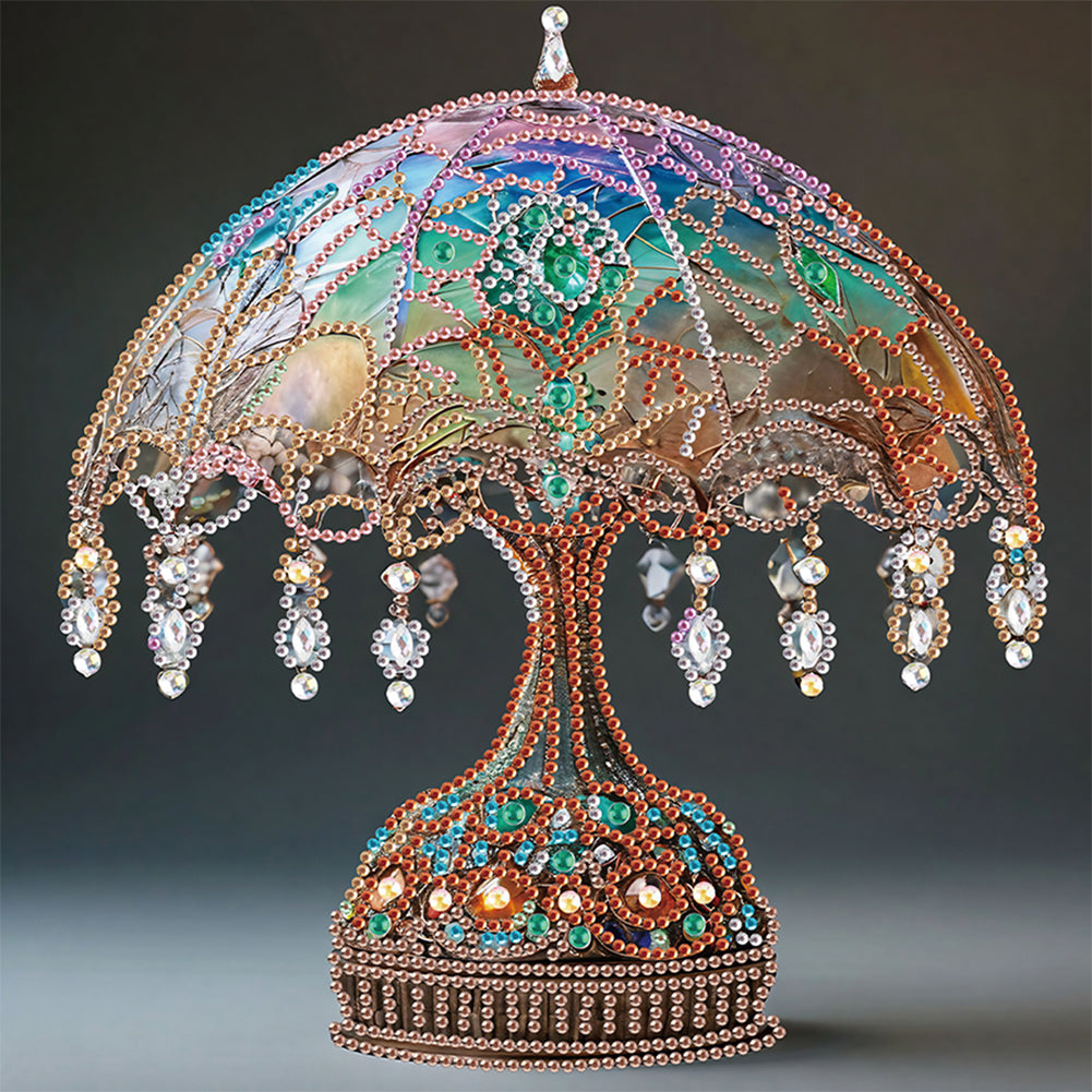 Diamond Painting - Partial Special Shaped - Crystal Retro Lamp (30*30CM)
