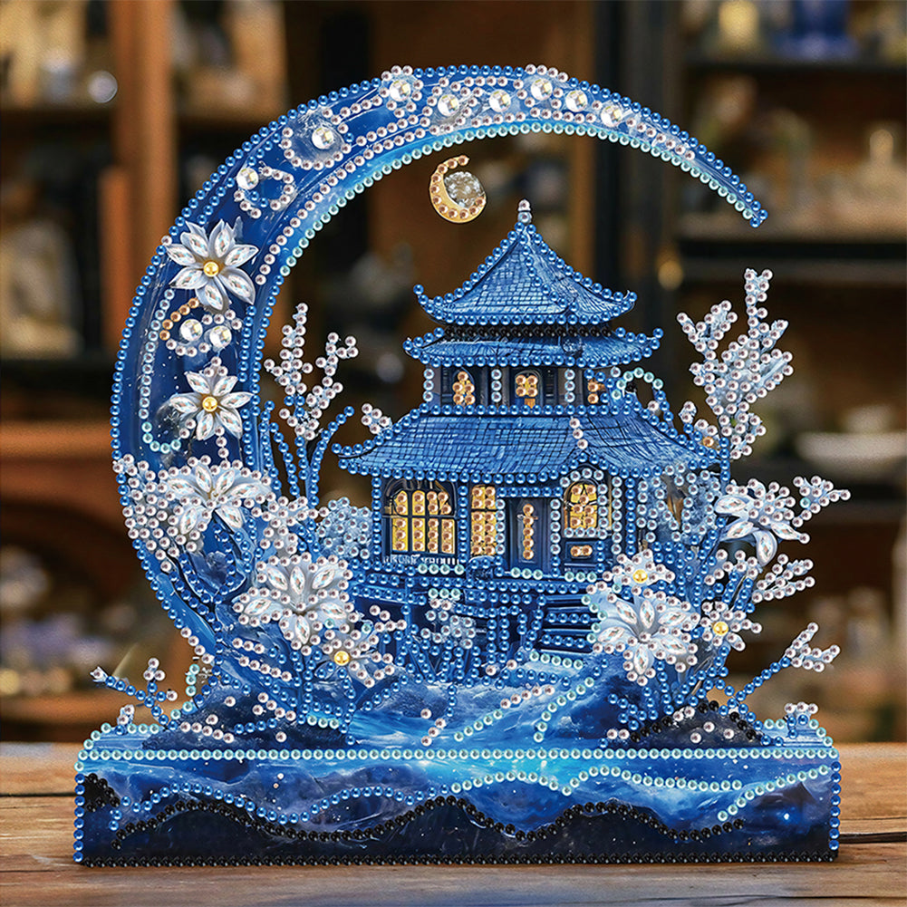 Diamond Painting - Partial Special Shaped - Crystal Crescent Castle (30*30CM)
