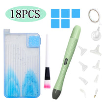 Load image into Gallery viewer, 18Pcs/Set 5D DIY Diamond Painting Pick Up Pen Set with Light for DIY Arts Crafts
