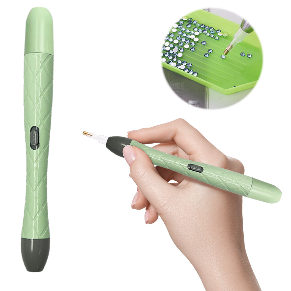 18Pcs/Set 5D DIY Diamond Painting Pick Up Pen Set with Light for DIY Arts Crafts