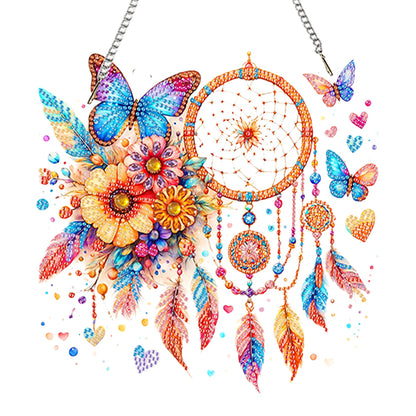 Acrylic Special Shaped Exquisite Pattern 5D DIY Diamond Art Hanging Decorations