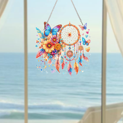 Acrylic Special Shaped Exquisite Pattern 5D DIY Diamond Art Hanging Decorations
