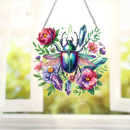 Acrylic Special Shaped Exquisite Pattern 5D DIY Diamond Art Hanging Decorations