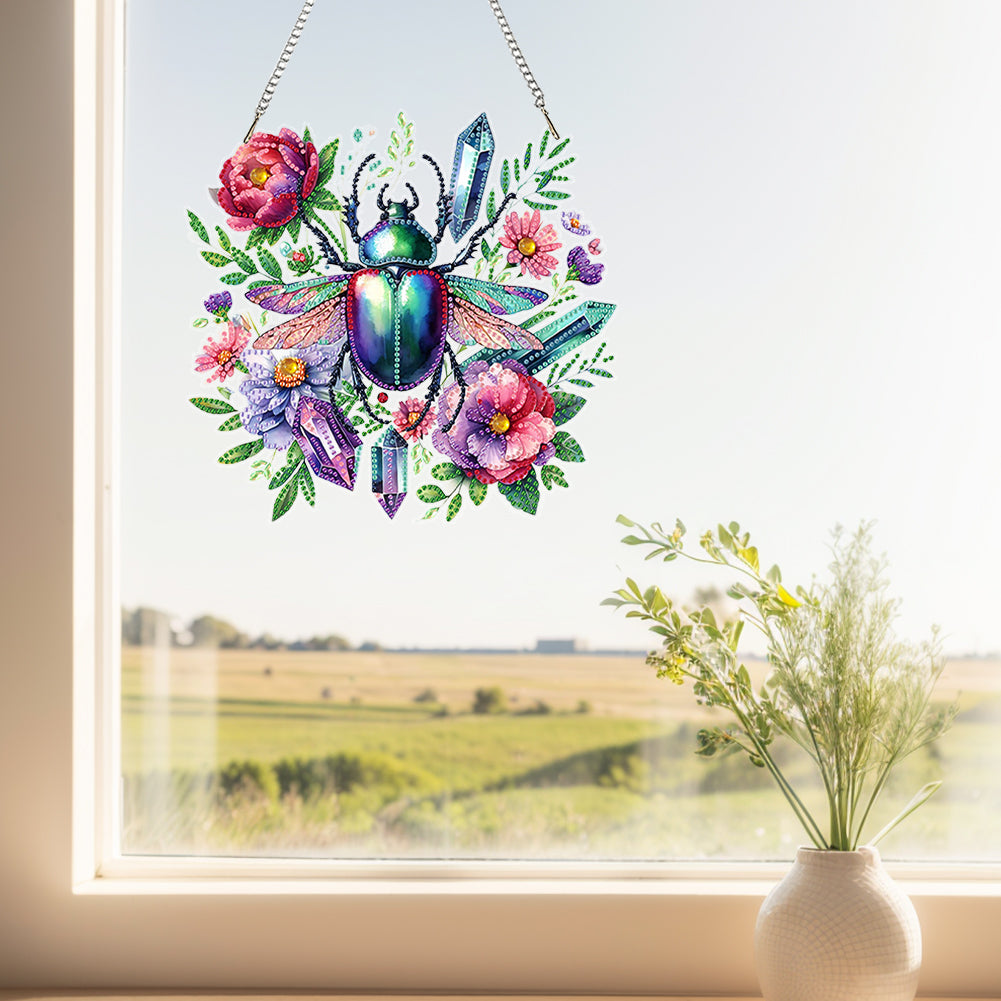 Acrylic Special Shaped Exquisite Pattern 5D DIY Diamond Art Hanging Decorations