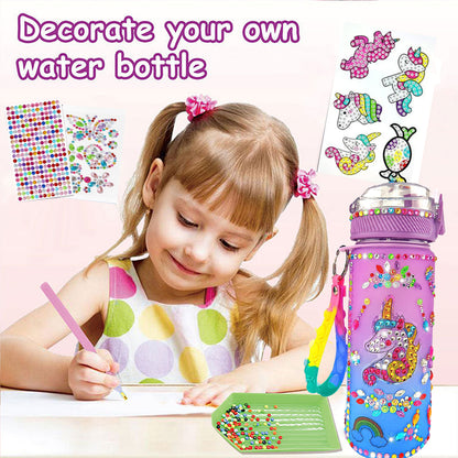 600ml DIY Diamond Painting Water Cup Water Bottle Diamond Painting Kit for Girls