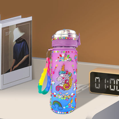 600ml DIY Diamond Painting Water Cup Water Bottle Diamond Painting Kit for Girls